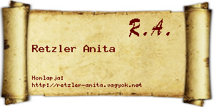 Retzler Anita névjegykártya